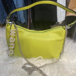 Adorable neon green cross body